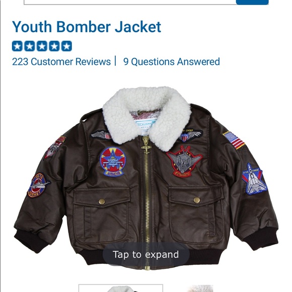 - Brown military flight bomber Jacket. - Picture 9 of 11